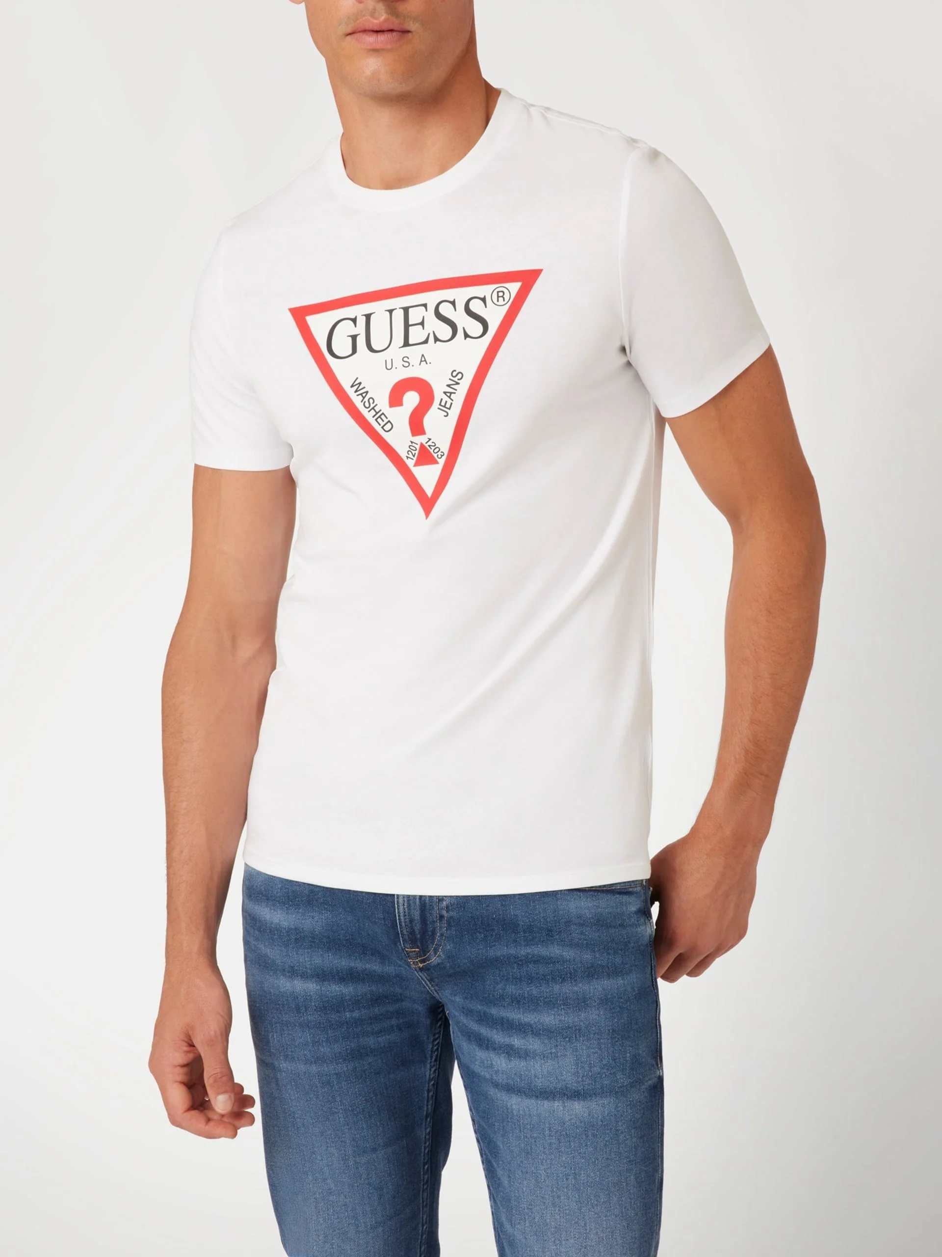 GUESS - CN SS ORIGINAL LOGO TEE GUESS - CN SS ORIGINAL LOGO TEE