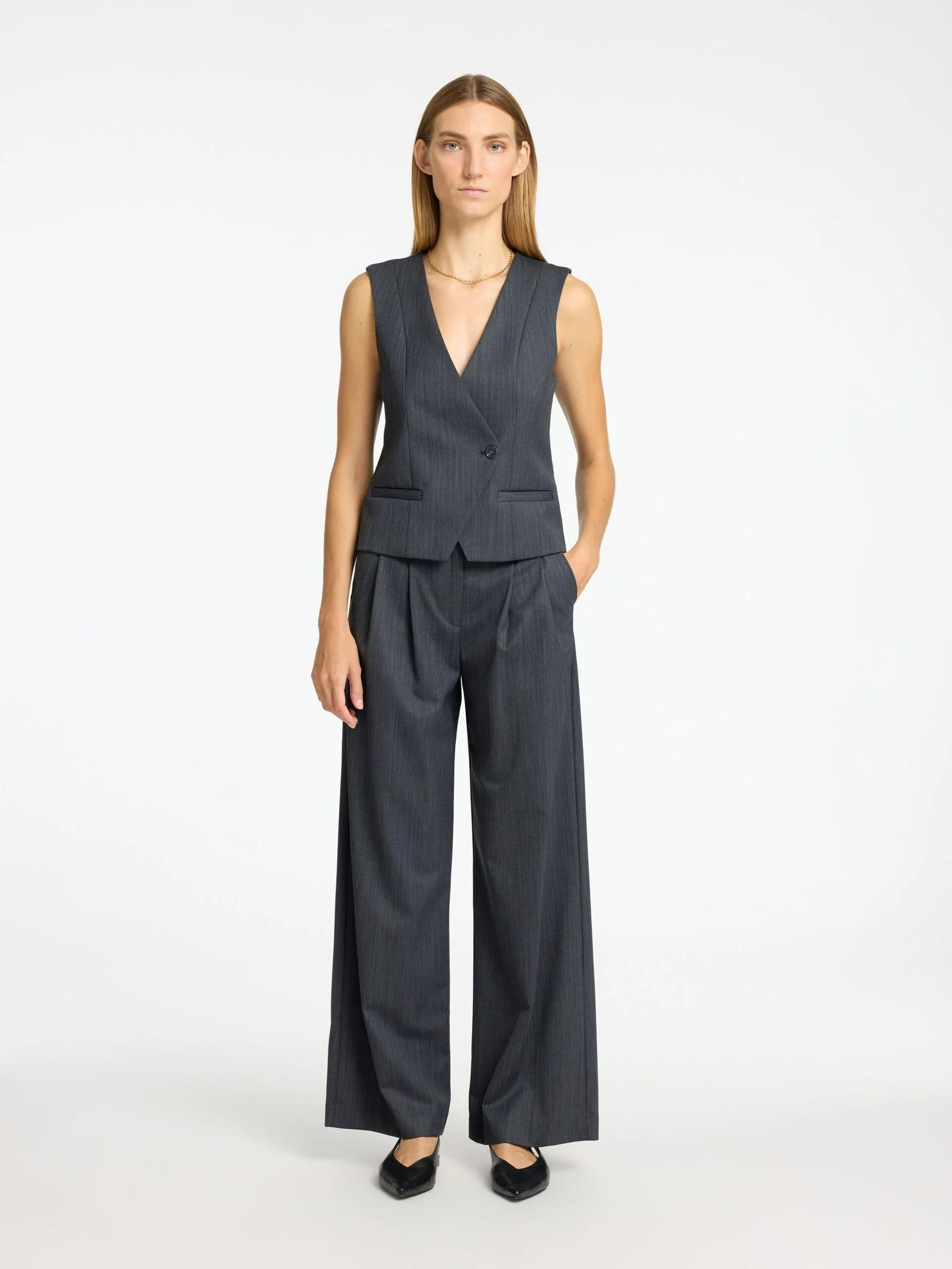 SELECTED WOMEN - TAILORED WIDE-LEG... SELECTED WOMEN - TAILORED WIDE-LEG...