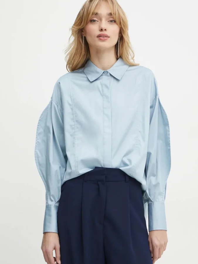 GUESS - LS AMA POPLIN TOP